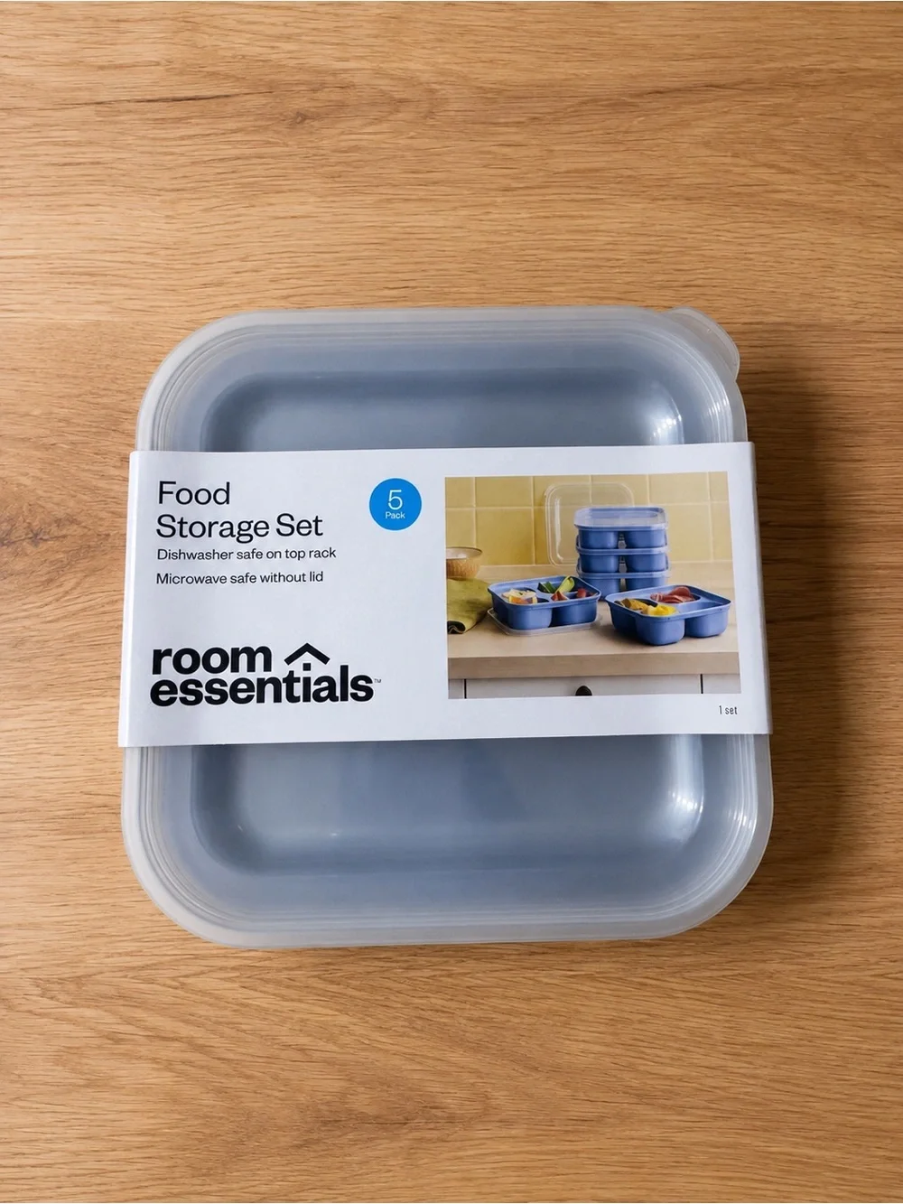 Room Essentials Light Blue Food Storage Set with Lids